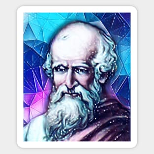 Archimedes Snowy Portrait | Archimedes Artwork 13 Sticker
